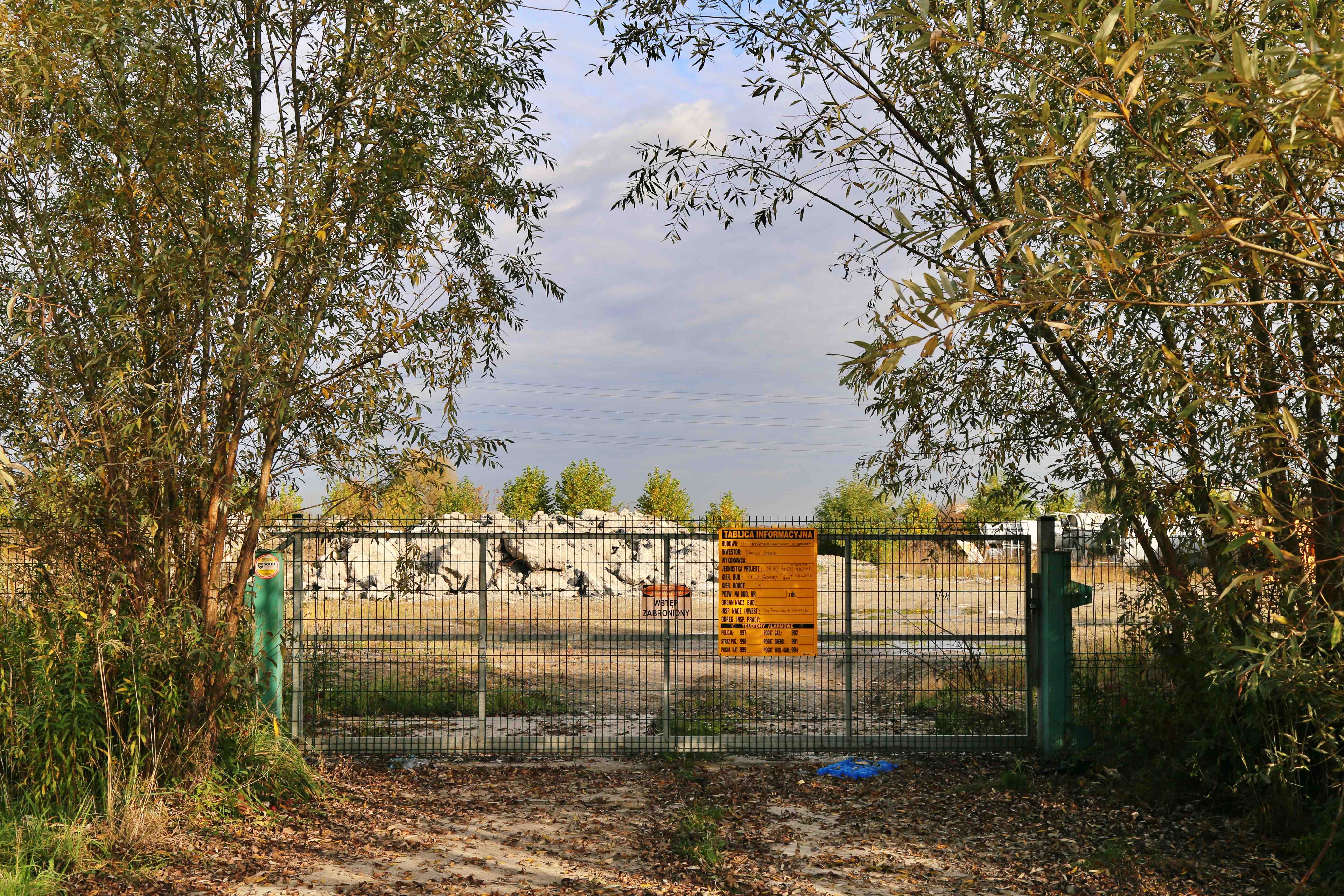 Plac budowy przy ul. Nad Drwiną