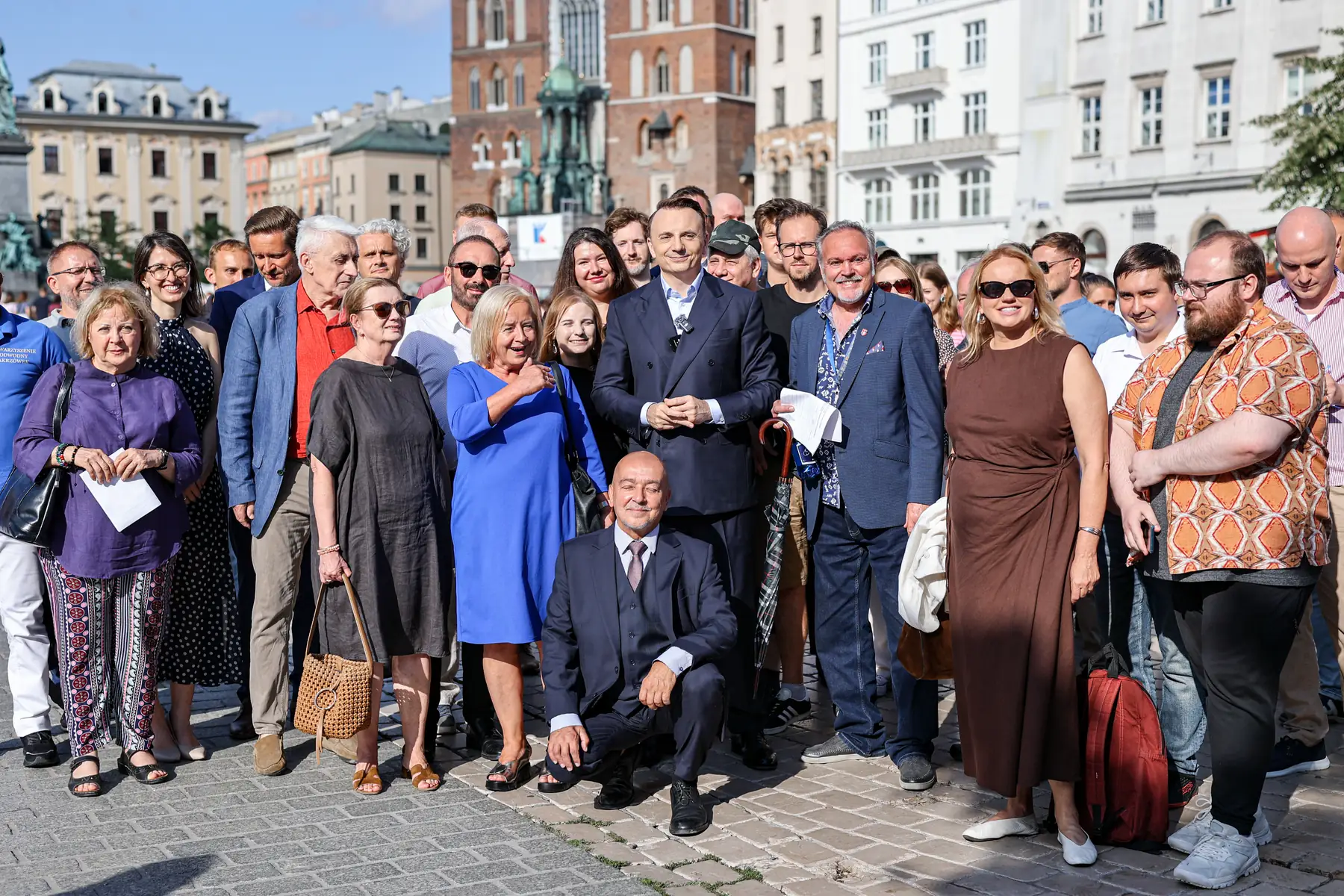 Zespół stowarzyszenia Kraków dla Mieszkańców na Rynku Głównym