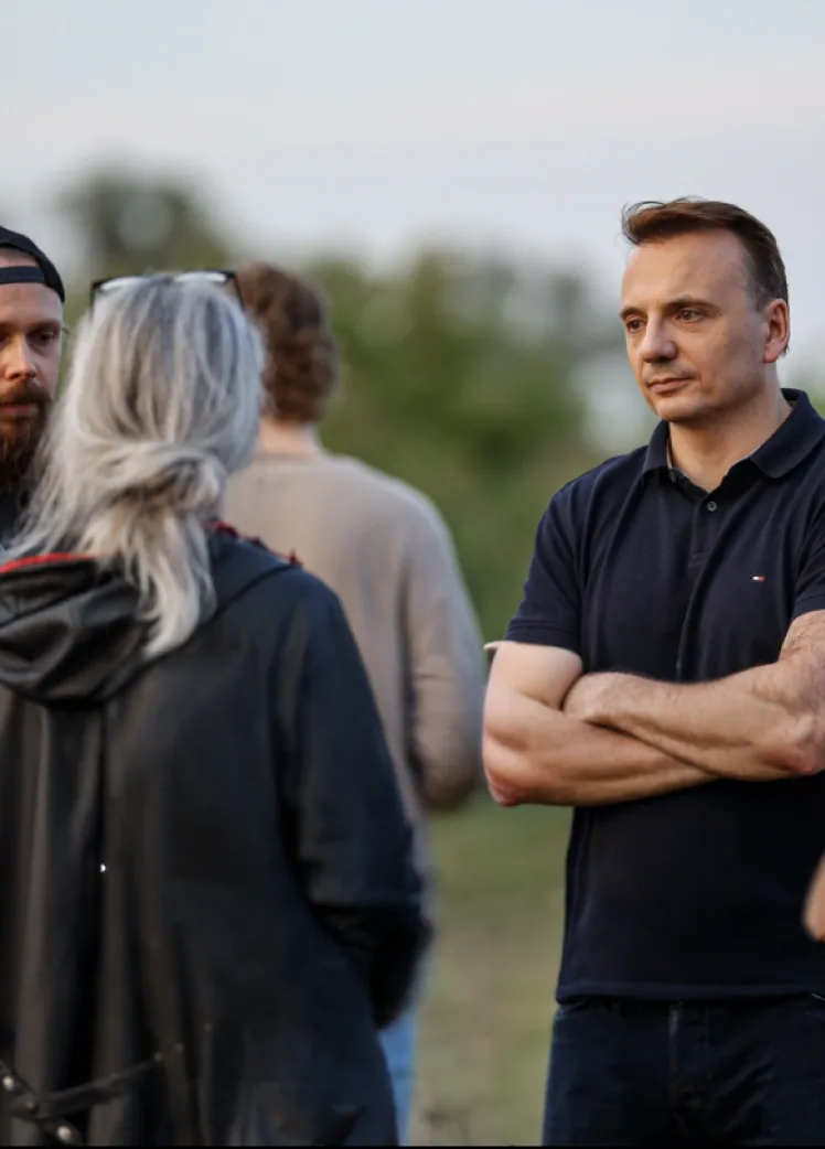 Łukasz Gibała w rozmowie z mieszkańcami